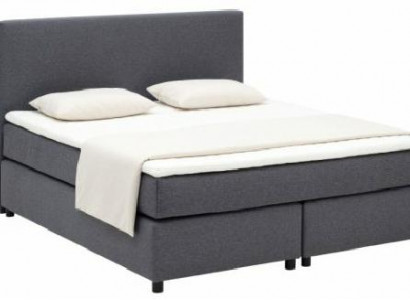 Łóżko Continental Box Łóżko sprężynowe Podkładka Wysoki Double Skóra Włókienniczy Łóżko
